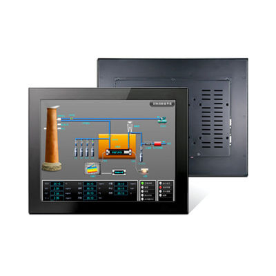 Integrated High Bright 19 Inch Dustproof Resistive Touch Screen Display Industrial LCD VGA DVI Monitor With Metal Casing