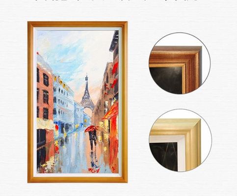 wood frame 21.5" 22" inch digital art NFT display photo frame WIFI 4G network Android LCD display for advertising exhibition