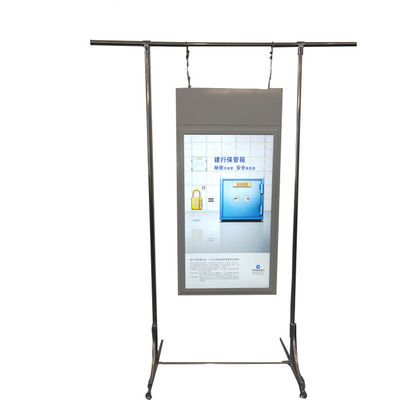 Ceiling roof mount super slim high brightness double screens 49" inch WIFI network LCD advertising player monitor
