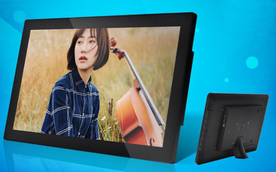 HD 19 inch 18.5 inch wifi network signage Android display w/o touchscreen support RJ45 Lan POE 4G network with CMS