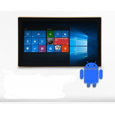 High brightness HD 22" 21.5" inch network WIFI 4G advertising capacitive touch screen android display TV with metal casing