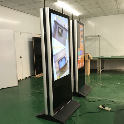 55" Floor Standing LCD Advertising Display Double Sided Kiosk OEM ODM