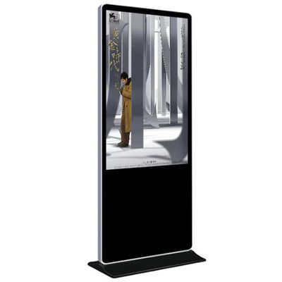 65" inch floor stand LCD totem Kiosk advertising signage monitor UHD 4K resolution supportHD-MI DP VGA input