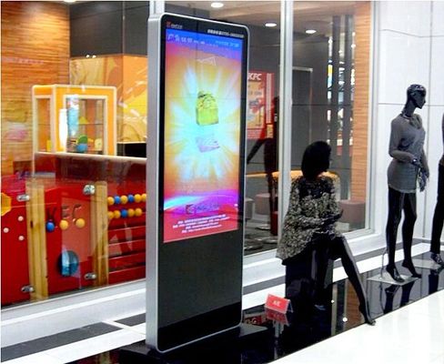 UHD 4K LED 43" inch floor Stand LCD digital advertising player signage