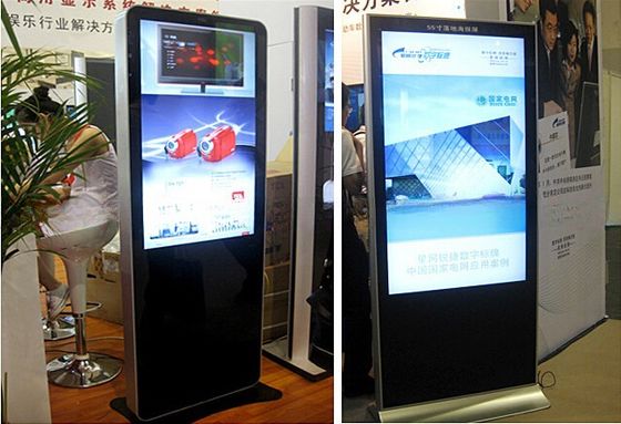 UHD 4K LED 43" inch floor Stand LCD digital advertising player signage