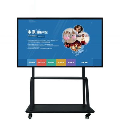 IR Body 98 Inch Digital Display Interactive LED Flat Panel 400cd/M2