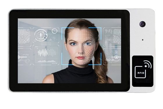 Wall Rugged 10.1 Inch Touchscreen Android Linux Monitor With Camera RFID NFC Reader Microphone