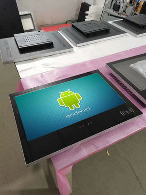 Smart Access 21.5 Inch Android OS Face Recognition Terminal All In One PC With Binocular Camera And RFID NFC Reader