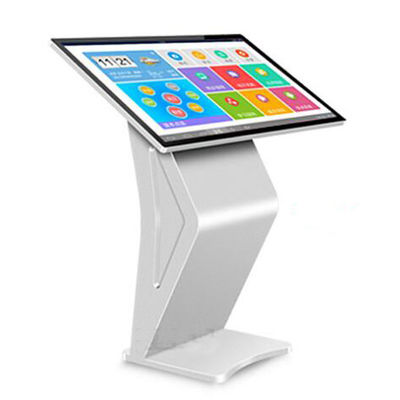 Horizontal 55 Inch Capacitive Touch Screen LCD Self Service Kiosk Full Viewing Angle