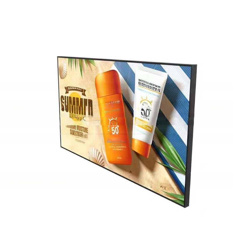 86 Inch 9.5mm Bezel Horizontal And Vertical Integrated LCD Advertising Display
