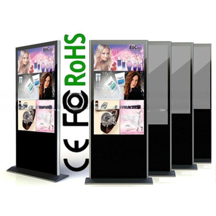 42inch alone standing digital LCD wifi TV for video advertising totem