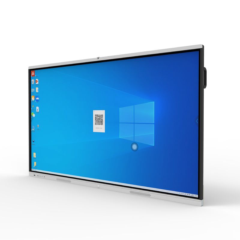 Android OPS 86 Inch Smart Board Touch Screen Whiteboard With Microphone Webcam