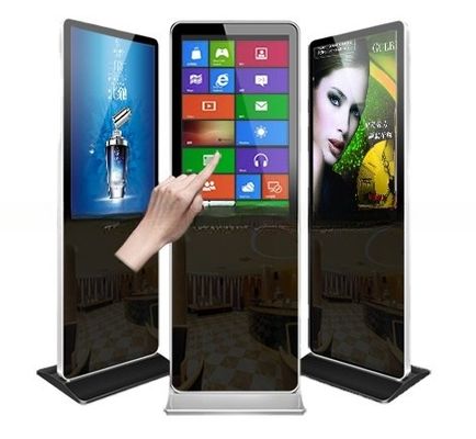 4K UHD 55 inch LCD alleen vloer staande computer touchscreen voor reclame kiosk selfservice terminal