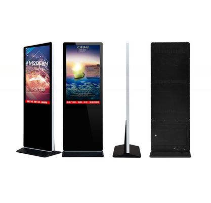 55 inch LCD standing poster kiosk wifi network totem video loop player display
