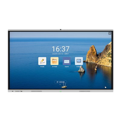 Wired LAN WIFI 4G màn hình phẳng tương tác 75 inch 4K với camera