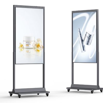 Высокая яркость 43 дюймовый двойной боковой пол стоящее окно LCD рекламный дисплей
